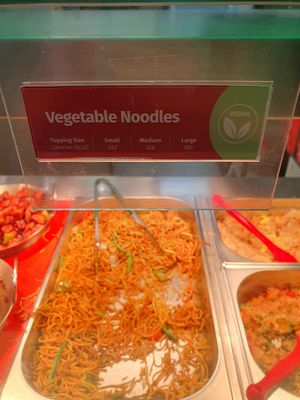 Veg noodles at Chopstix Noodles in Coventry