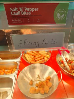 S&p cauli bites at Chopstix Noodles in Coventry