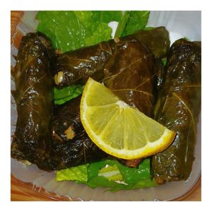 Stuffed grapes at Taste Mediterranean Kitchen at Parkville Market in Hartford