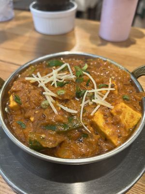 New vegan tofu curry 💪🏿  at Namaste India in Chatan