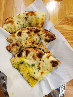 Vegan Aloo prantha at Namaste India in Chatan