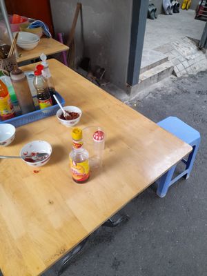 Outside seating at Pho Hue Buddhist Temple - Chùa Phổ Huệ - Phổ Huệ Bửu Tự in Ho Chi Minh City