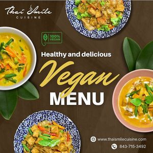 Vegan Menu at Thai Smile Cuisine in Hilton Head Island