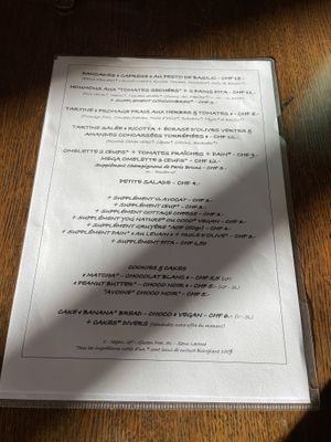 Menu at Apotheca Cafe - Brunch - Bar in Neuchatel