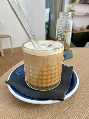 ColdBrew Latte  at Fauna x Flora Café in Leipzig
