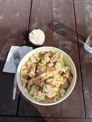 Ensalada cesar  at Gato Negro Vegan in Santiago