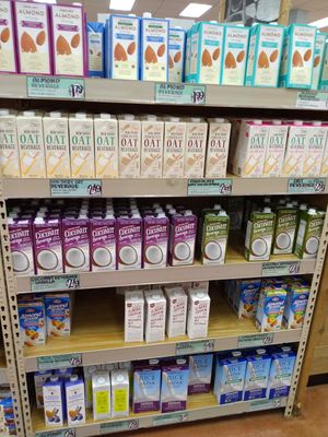 Plant milks at Trader Joe's in Naples