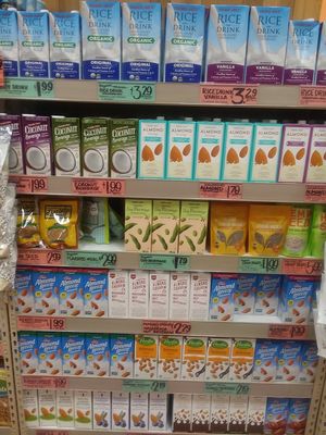 Plant milks at Trader Joe's in Naples