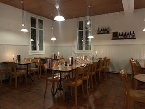 Zebra restaurant inside with more lights    at Zebra in Bern