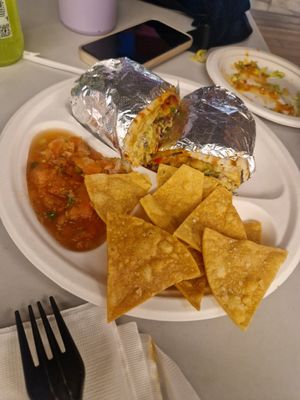 Veggie burrito at Pinches Tacos in Las Vegas