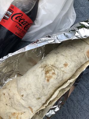 Very filling yufka and coke to go  at Dilgelay in Stuttgart