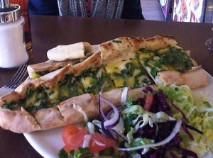 vegan Pide at Dilgelay in Stuttgart