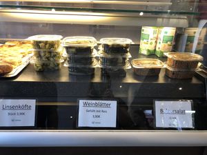  Vegan Lentil köfte, wine leaves and bulgur salad  at Dilgelay in Stuttgart