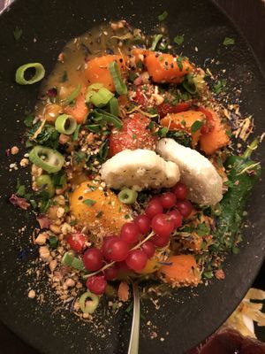 vegan sweet potato curry  at Das Reiskorn in Stuttgart