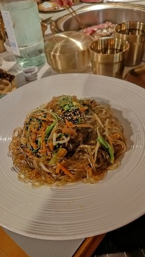 Japchae vegano (spaghetti di patate dolci) at Ristorante Chingu BBQ in Treviso