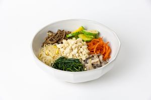 [계절비빔밥] 제철채소에 두부소보로가 듬뿍! 달걀후라이로 변경 가능해요 at Kong Ji Young Kitchen - 공지영키친 in Yongin