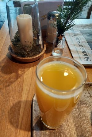 Organge juice at Biobäckerei Wagner in Tiefenbach