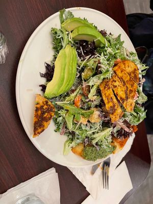 Blacken chicken- less salad! Delicious!  at Earth Bistro in Cleveland