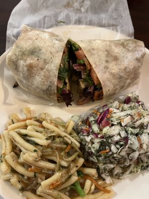 Marinated tofu wrap  at Earth Bistro in Cleveland