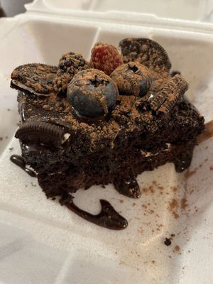 Chocolate Oreo cake!  at Earth Bistro in Cleveland