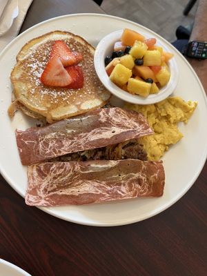 Morning Bliss - corned beef hash  at Earth Bistro in Cleveland