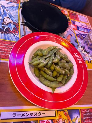Edamame  at Ramen Shifu - Expo in Lisbon