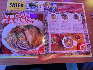 Menu  at Ramen Shifu - Expo in Lisbon