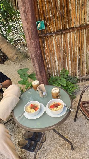 Delicious breakfast at Casa de Café y Té in Bacalar