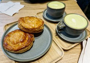 Galettes des Rois + Matcha Latte at Land & Monkeys - Les Halles in Paris