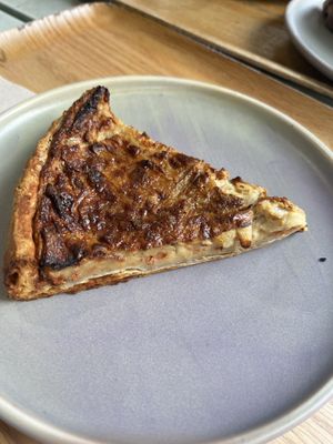 quiche lorraine  at Land & Monkeys - Les Halles in Paris