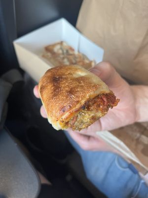 Petit Pain Tomates Séchées & Pesto  at Land & Monkeys - Les Halles in Paris