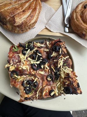 Foccacia  at Land & Monkeys - Les Halles in Paris