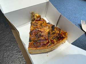 Quiche at Land & Monkeys - Les Halles in Paris