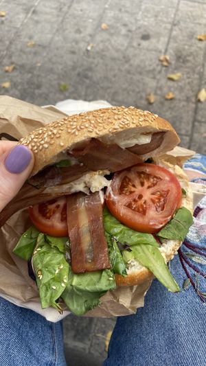 BLT bagel  at Land & Monkeys - Les Halles in Paris