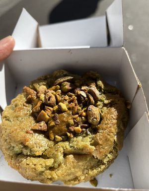 Pistachio cookie  at Land & Monkeys - Les Halles in Paris