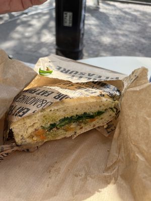 Mediterranean sandwich   at Land & Monkeys - Les Halles in Paris