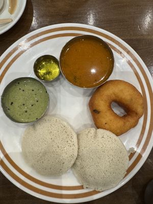 Idli and Vada combo - Vegan  at MTR 1924 - Mavalli Tiffin Rooms in Mississauga