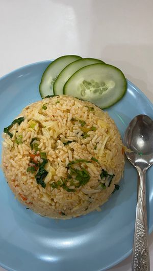 Veg fried rice at Restoran Fatimah in Sandakan