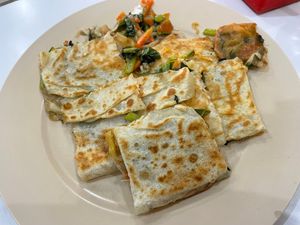 The Veggie Murtabak was incredibly at Restoran Fatimah in Sandakan