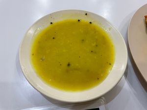 This was some kind of dahl soup that was really good  at Restoran Fatimah in Sandakan