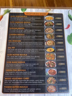 Vegetarian Menu  at M&M Restaurant in Luang Prabang