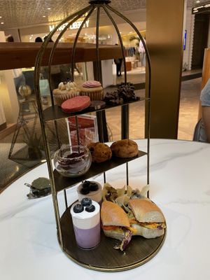 Vegan afternoon tea for 2 - HKD328  at Maya x The Cakery - K11 Musea in Kowloon