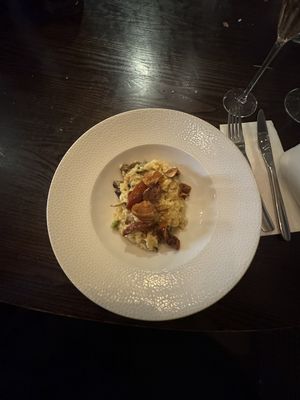 Salted mushroom risotto   at The Green House  in Sutton Coldfield