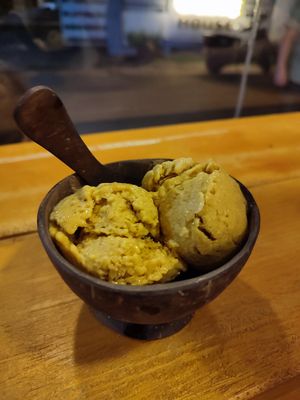 mango ice cream at N Ice Cream & Coffee Mirissa in Mirissa