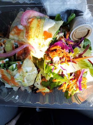 Enchilada and Salad at 24 Carrots in Tempe