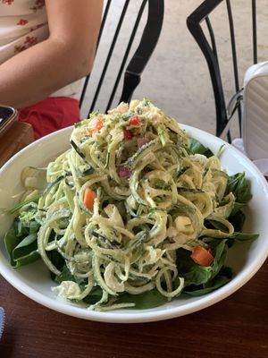 Alfredo noodles (RAW) at 24 Carrots in Tempe
