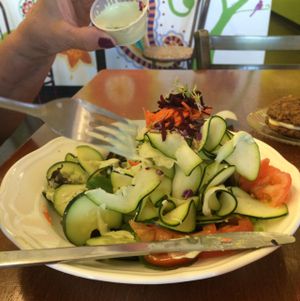 Zucchini noodles!!!  at 24 Carrots in Tempe