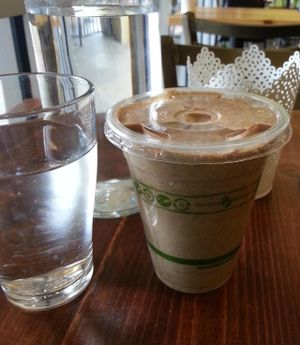 Peanut butter, chocolate , banana smoothie at 24 Carrots in Tempe