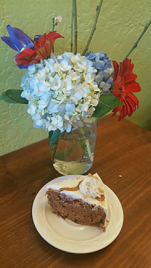 GF SF vegan carrot cake at 24 Carrots in Tempe