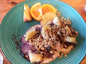 French toast gluten free...amazing and filling at 24 Carrots in Tempe